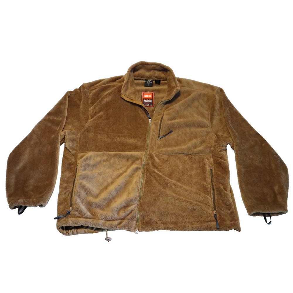 NWT GEN III ECWCS Level 3 Coyote Brown High Pile Fleece Jacket Mens XXXL 3XL